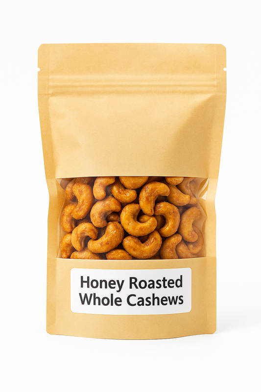 ORGANIC Honey Roasted Whole Cashew.5 OZ (141g)